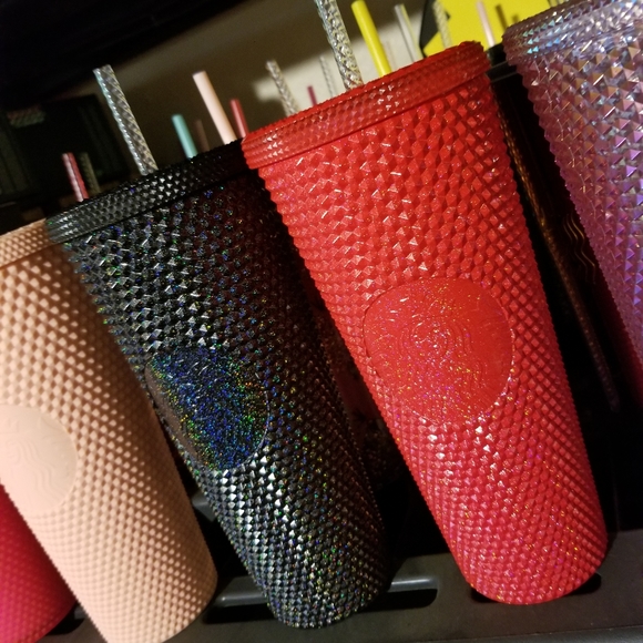 🆕️Starbucks, Custom, Red Holo Studded Tumbler - Picture 16 of 16
